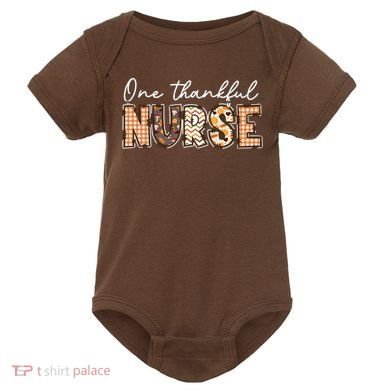 One Thankful Nurse Thanksgiving Baby Bodysuit