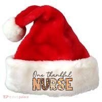 One Thankful Nurse Thanksgiving Santa Hat thumb 0