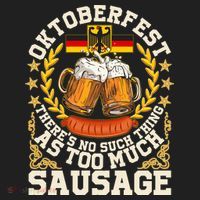 Oktoberfest There's No Such Thing As Too Much Sausage Beanie thumb 2