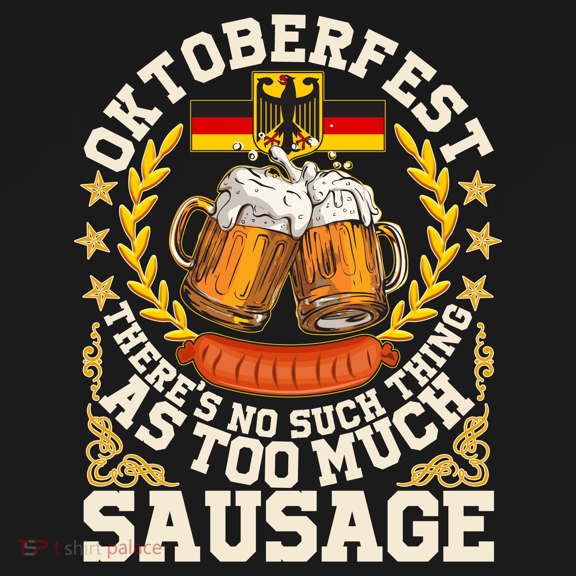Oktoberfest There's No Such Thing As Too Much Sausage Women's Hoodie