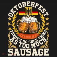 Oktoberfest There's No Such Thing As Too Much Sausage Tank Top thumb 6