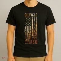 Oilfield Trash Not For The Weak For Oil Rig And Gas Workers T-Shirt thumb 3