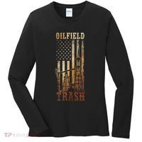 Oilfield Trash Not For The Weak For Oil Rig And Gas Workers Women's Long Sleeve Shirt thumb 0