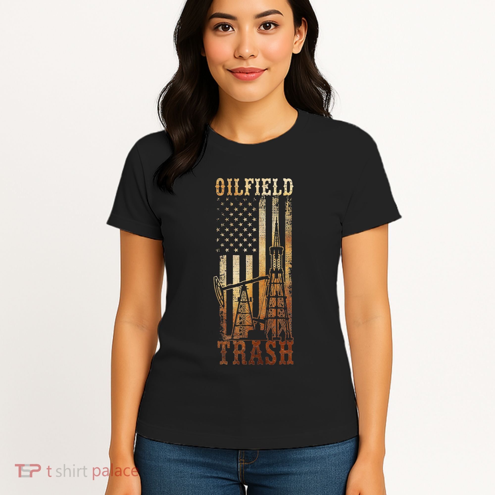 Oilfield Trash Not For The Weak For Oil Rig And Gas Workers Women's T-Shirt