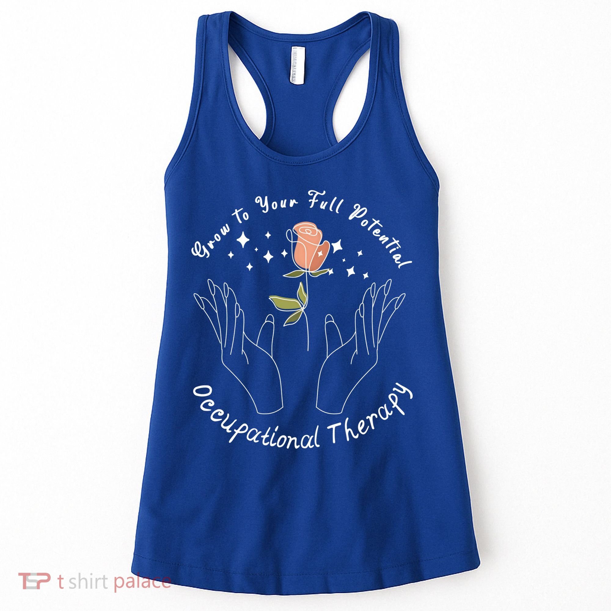 Occupational Therapy Ot Month Therapist Floral Ot 'S Great Gift Women's Tank Top