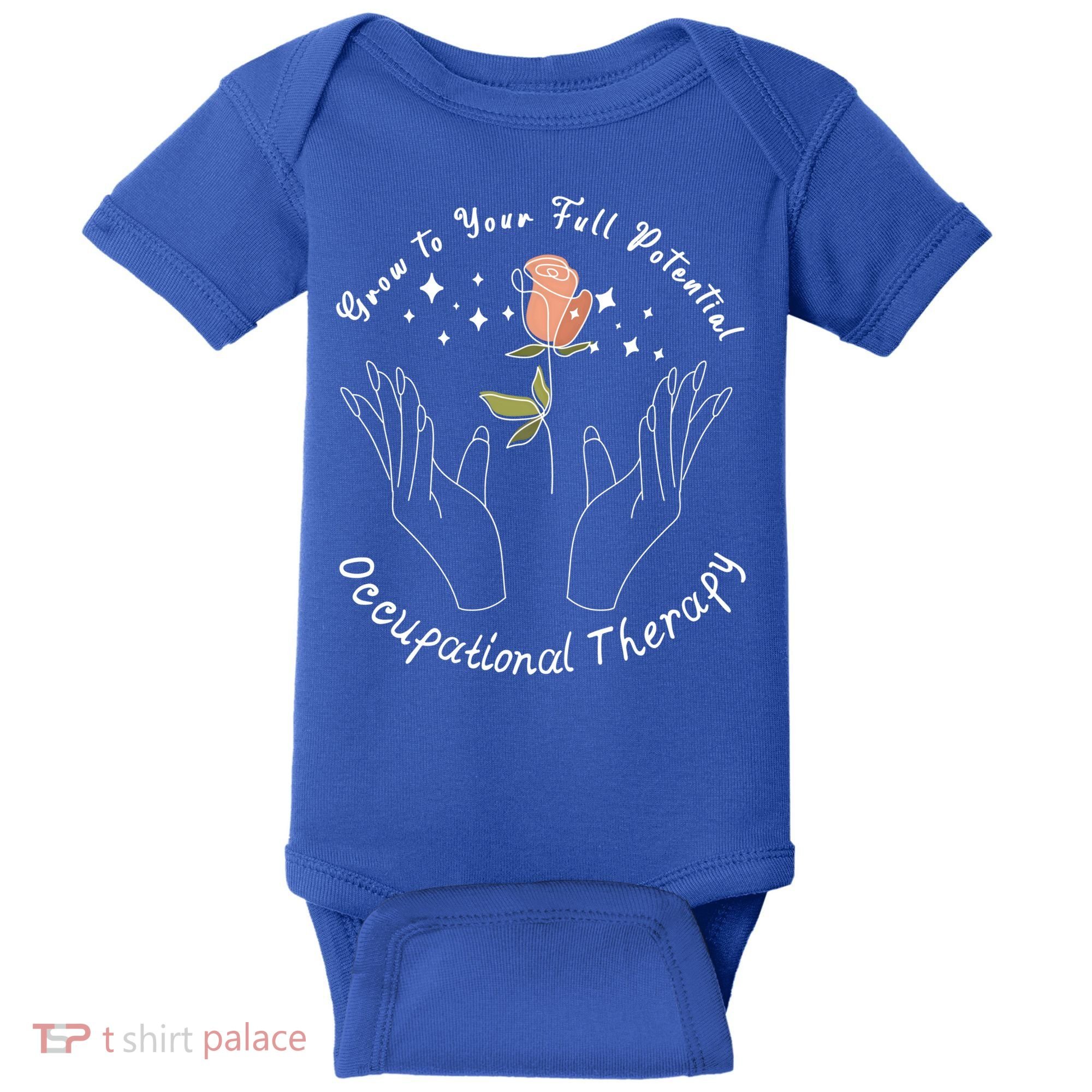 Occupational Therapy Ot Month Therapist Floral Ot 'S Great Gift Baby Bodysuit