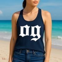 OG The Original Gangster Cool Old School Hip Hop Badass Women's Tank Top thumb 2