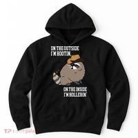 ON THE OUTSIDE IM HOOTIN ON THE INSIDE IM HOLLERIN Hoodie thumb 0