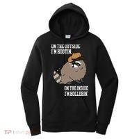 ON THE OUTSIDE IM HOOTIN ON THE INSIDE IM HOLLERIN Women's Hoodie thumb 0