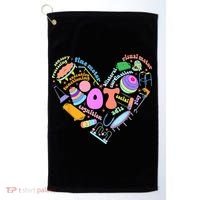 Occupational Therapy OT Therapist Heart Inspire OT Month Golf Towel thumb 0