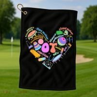 Occupational Therapy OT Therapist Heart Inspire OT Month Golf Towel thumb 1