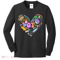Occupational Therapy OT Therapist Heart Inspire OT Month Kids Long Sleeve Shirt thumb 0