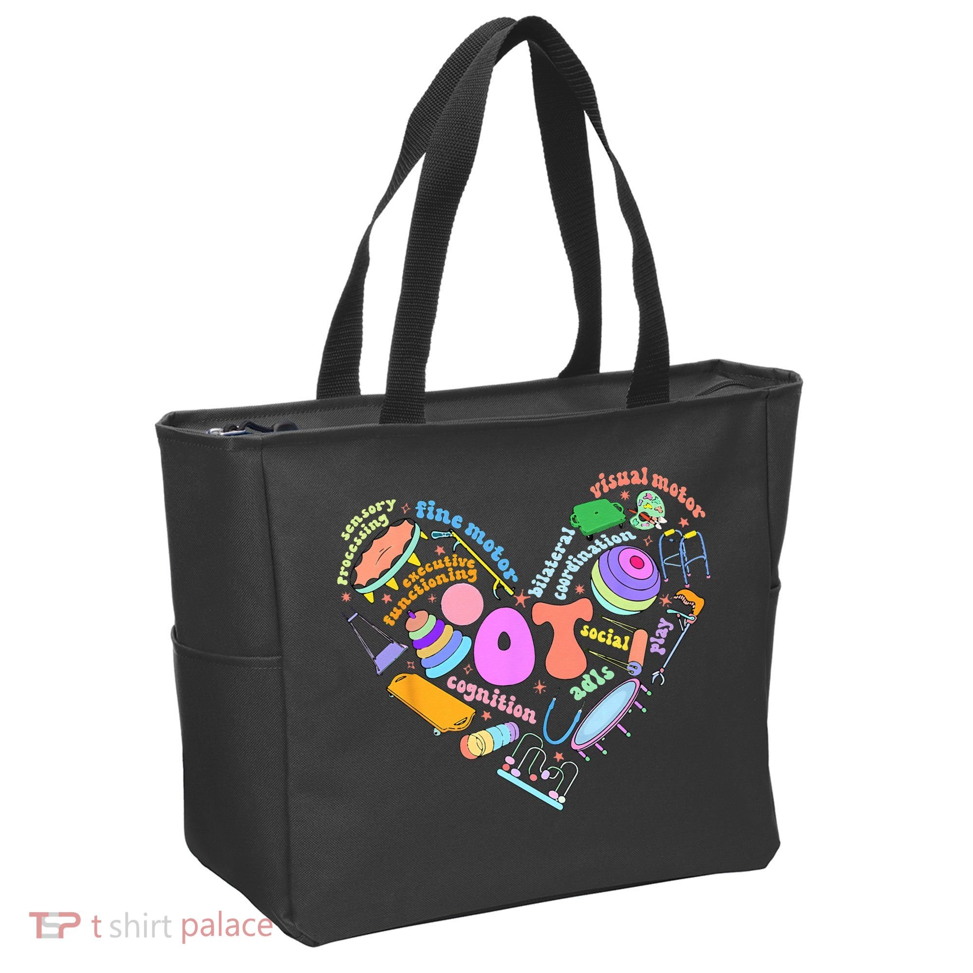 Occupational Therapy OT Therapist Heart Inspire OT Month Tote Bag