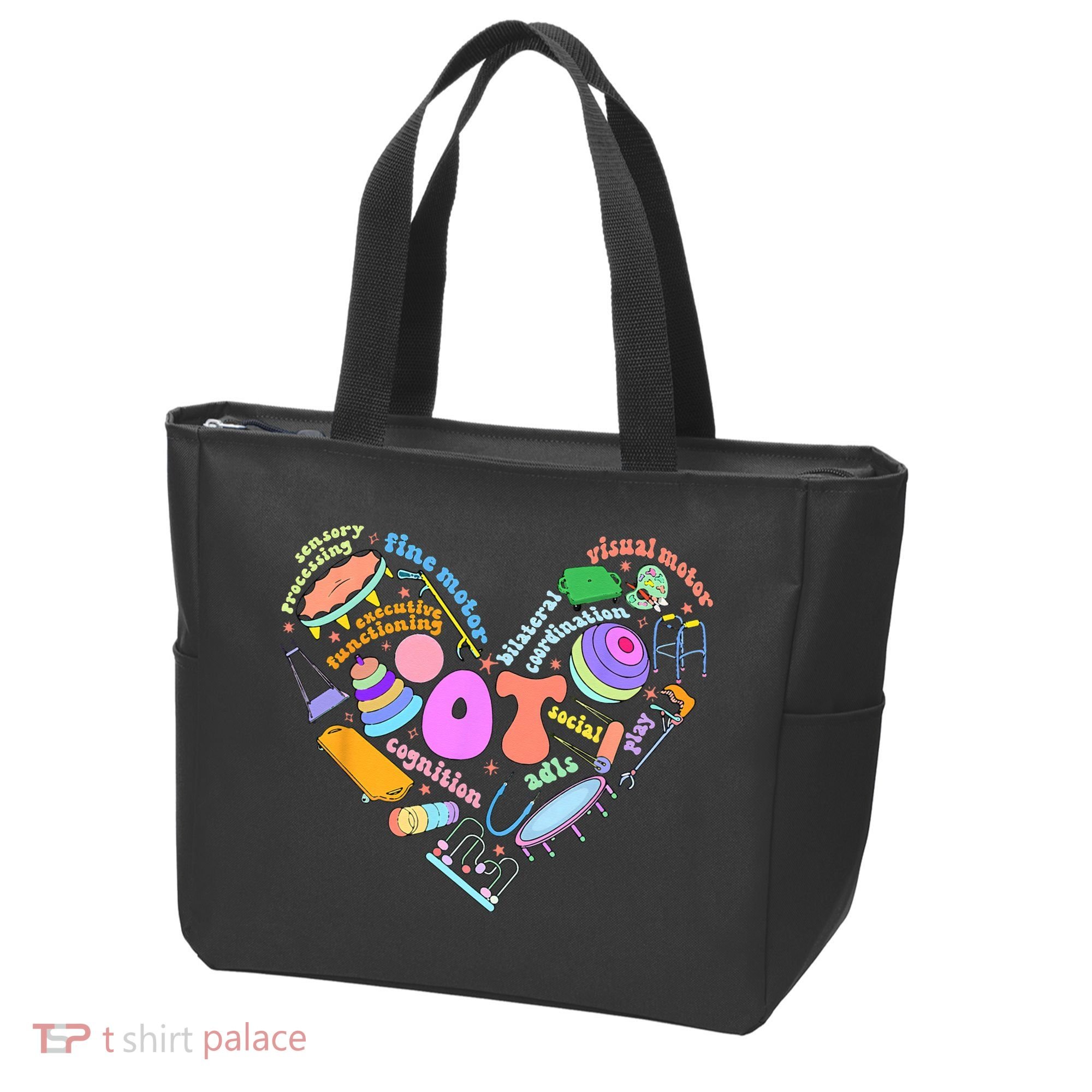 Occupational Therapy OT Therapist Heart Inspire OT Month Tote Bag