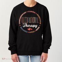 Occupational Therapy OT Therapist OT Month Groovy Women's Sweatshirt thumb 0