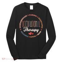 Occupational Therapy OT Therapist OT Month Groovy Long Sleeve Shirt thumb 0