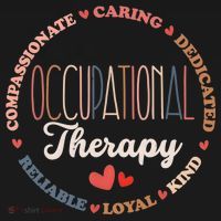Occupational Therapy OT Therapist OT Month Groovy Women's Hoodie thumb 2