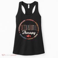 Occupational Therapy OT Therapist OT Month Groovy Women's Tank Top thumb 0