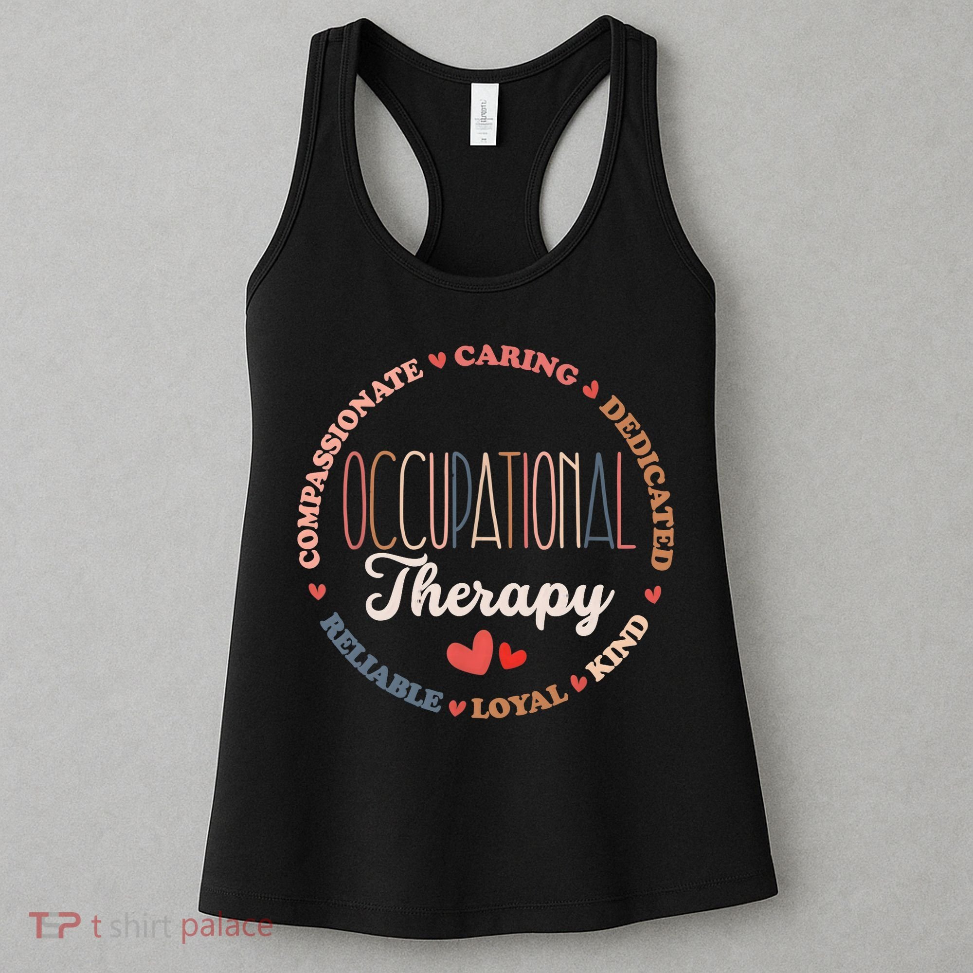 Occupational Therapy OT Therapist OT Month Groovy Women's Tank Top