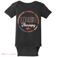 Occupational Therapy OT Therapist OT Month Groovy Baby Bodysuit thumb 0