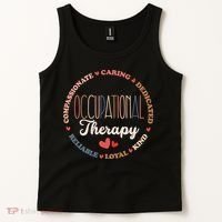 Occupational Therapy OT Therapist OT Month Groovy Tank Top thumb 2