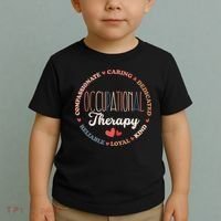 Occupational Therapy OT Therapist OT Month Groovy Toddler T-Shirt thumb 2