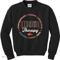 Occupational Therapy OT Therapist OT Month Groovy Kids Sweatshirt thumb 0