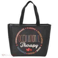 Occupational Therapy OT Therapist OT Month Groovy Tote Bag thumb 0