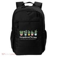 Occupational Therapy Pediatric Therapist Ot Month Cute Plant Great Gift Backpack thumb 0