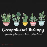 Occupational Therapy Pediatric Therapist Ot Month Cute Plant Great Gift Backpack thumb 2