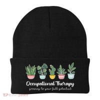 Occupational Therapy Pediatric Therapist Ot Month Cute Plant Great Gift Beanie thumb 0