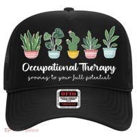 Occupational Therapy Pediatric Therapist Ot Month Cute Plant Great Gift Hat thumb 0