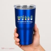 Occupational Therapy Pediatric Therapist Ot Month Cute Plant Great Gift Tumbler thumb 2