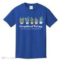 Occupational Therapy Pediatric Therapist Ot Month Cute Plant Great Gift Kids T-Shirt thumb 0