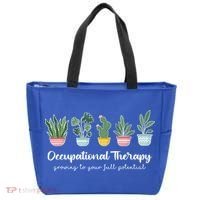 Occupational Therapy Pediatric Therapist Ot Month Cute Plant Great Gift Tote Bag thumb 0
