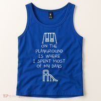On The Playground Is Where I Spend Most My Days Tank Top thumb 2