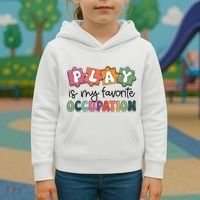 Occupational Therapy Play Is My Favorite Occupation Ot Fine Kids Hoodie thumb 3