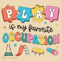 Occupational Therapy Play Is My Favorite Occupation Cool OT Tote Bag thumb 4