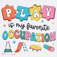 Occupational Therapy Play Is My Favorite Occupation Cool OT Mousepad thumb 1