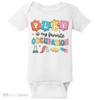 Occupational Therapy Play Is My Favorite Occupation Cool OT Baby Bodysuit thumb 0