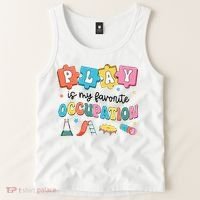 Occupational Therapy Play Is My Favorite Occupation Cool OT Tank Top thumb 2