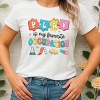 Occupational Therapy Play Is My Favorite Occupation Cool OT Women's T-Shirt thumb 2