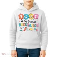 Occupational Therapy Play Is My Favorite Occupation Cool OT Kids Hoodie thumb 4
