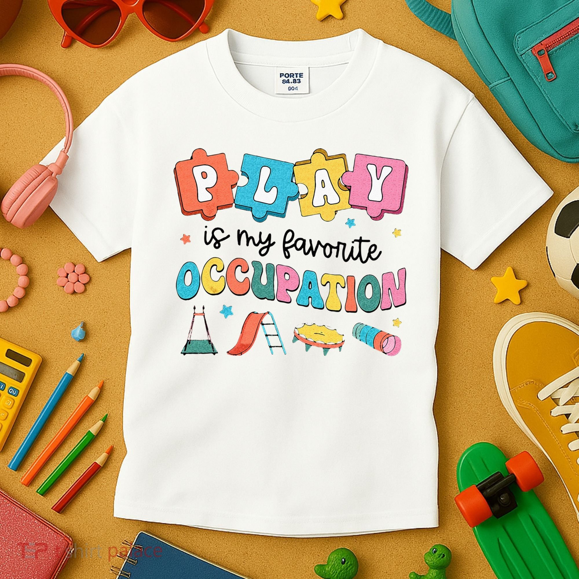 Occupational Therapy Play Is My Favorite Occupation Cool OT Kids T-Shirt