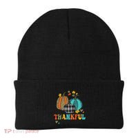 One Thankful Principal School Pumpkins Thanksgiving Fall Beanie thumb 0