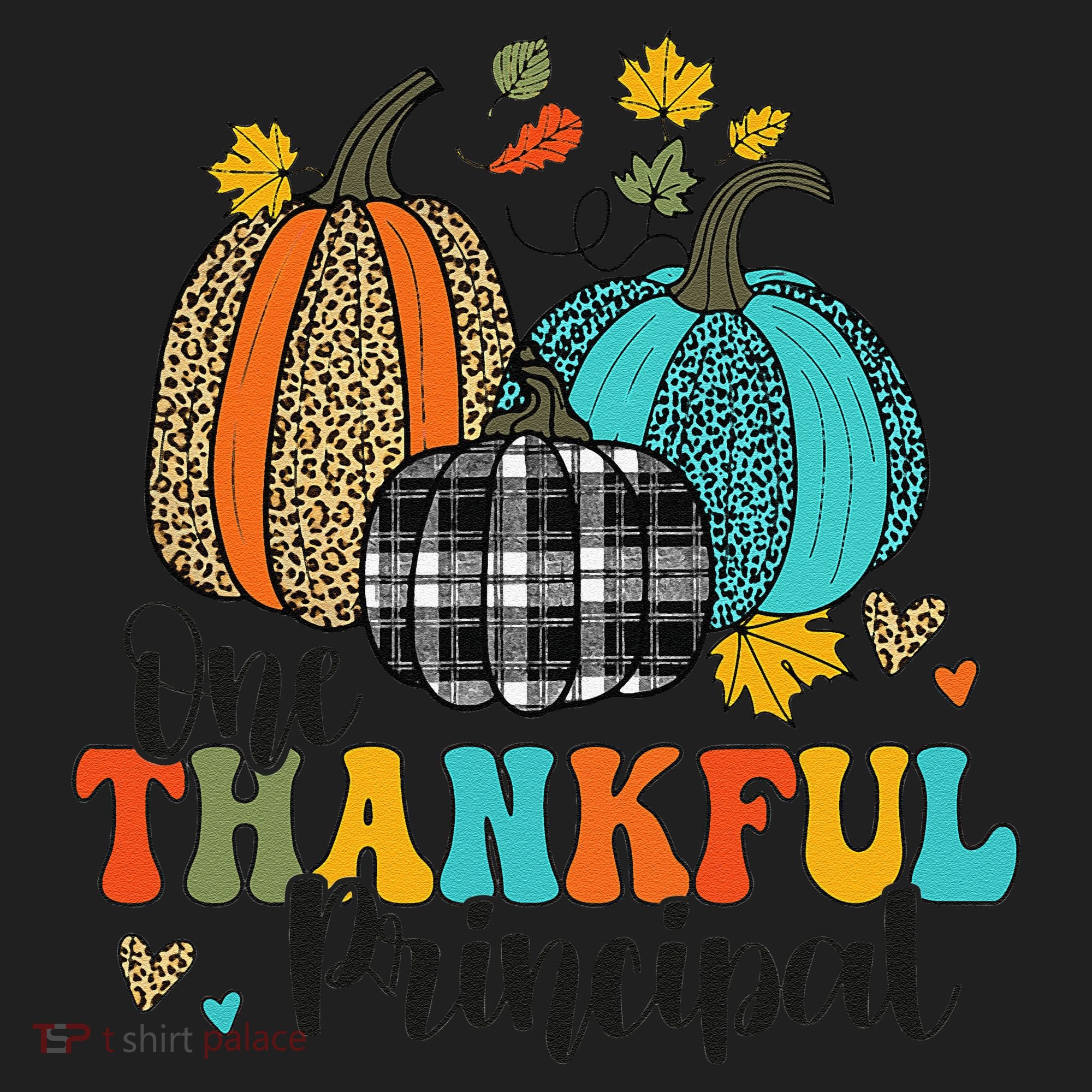 One Thankful Principal School Pumpkins Thanksgiving Fall Hat