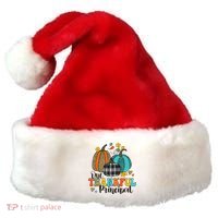 One Thankful Principal School Pumpkins Thanksgiving Fall Santa Hat thumb 0