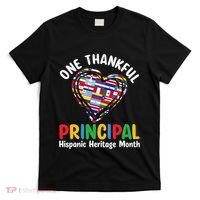 One Thankful Principal Hispanic Heritage Month Countries T-Shirt thumb 0