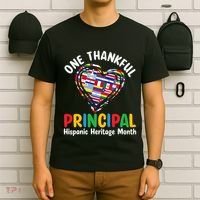 One Thankful Principal Hispanic Heritage Month Countries T-Shirt thumb 6