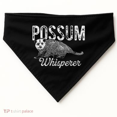 Opossum T Possum Whisperer I Love Possums USA-Made Doggie Bandana